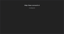 Desktop Screenshot of law-consult.nl